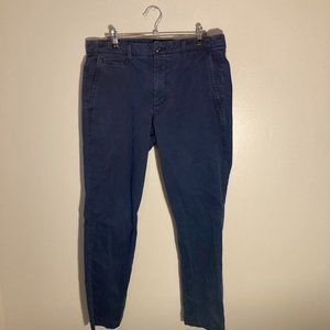 GAP Skinny Vintage Wash Stretch Pants Navy